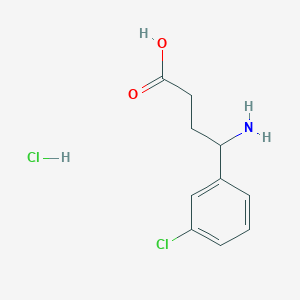 4-Amino-4-(3-chlorophenyl)butanoic acid;hydrochloride