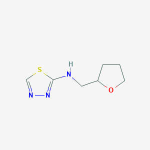 molecular formula C7H11N3OS B2972332 N-(oxolan-2-ylmethyl)-1,3,4-thiadiazol-2-amine CAS No. 1341427-28-8