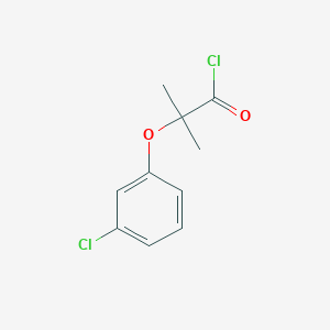 molecular formula C10H10Cl2O2 B2972334 2-(3-Chlorophenoxy)-2-methylpropanoyl chloride CAS No. 4878-03-9