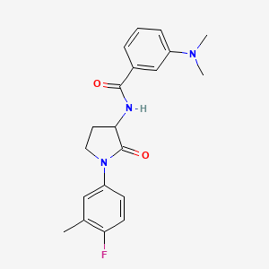 3-(dimethylamino)-N-[1-(4-fluoro-3-methylphenyl)-2-oxotetrahydro-1H-pyrrol-3-yl]benzamide