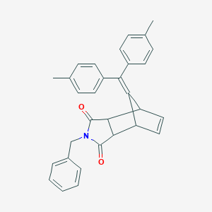 molecular formula C31H27NO2 B297235 2-benzyl-8-[bis(4-methylphenyl)methylidene]-3a,4,7,7a-tetrahydro-1H-4,7-methanoisoindole-1,3(2H)-dione 