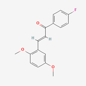 (2E)-3-(2,5-dimethoxyphenyl)-1-(4-fluorophenyl)prop-2-en-1-one