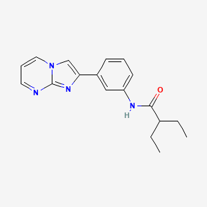 2-ethyl-N-(3-(imidazo[1,2-a]pyrimidin-2-yl)phenyl)butanamide