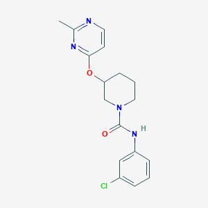 N-(3-chlorophenyl)-3-((2-methylpyrimidin-4-yl)oxy)piperidine-1-carboxamide