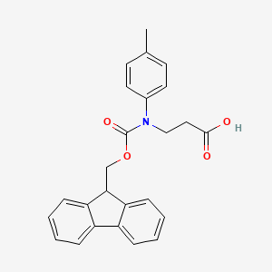 molecular formula C25H23NO4 B2972374 3-{[(9H-芴-9-基甲氧基)羰基](4-甲苯基)氨基}丙酸 CAS No. 1344305-98-1