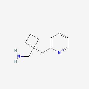 molecular formula C11H16N2 B2972378 [1-(Pyridin-2-ylmethyl)cyclobutyl]methanamine CAS No. 1439899-41-8