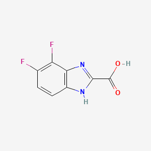 molecular formula C8H4F2N2O2 B2972383 6,7-Difluoro-1H-benzo[d]imidazole-2-carboxylic acid CAS No. 1225283-27-1