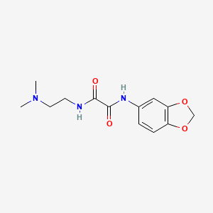 molecular formula C13H17N3O4 B2972384 N1-(苯并[d][1,3]二氧杂环-5-基)-N2-(2-(二甲氨基)乙基)草酰胺 CAS No. 701281-33-6
