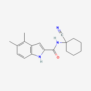 N-(1-Cyanocyclohexyl)-4,5-dimethyl-1H-indole-2-carboxamide