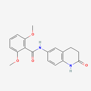 2,6-dimethoxy-N-(2-oxo-1,2,3,4-tetrahydroquinolin-6-yl)benzamide