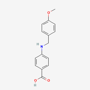 molecular formula C15H15NO3 B2972414 4-(4-甲氧基苄氨基)苯甲酸 CAS No. 27126-29-0