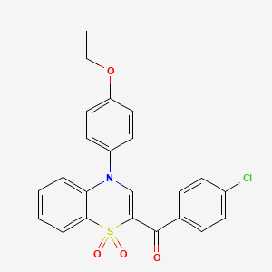(4-chlorophenyl)[4-(4-ethoxyphenyl)-1,1-dioxido-4H-1,4-benzothiazin-2-yl]methanone