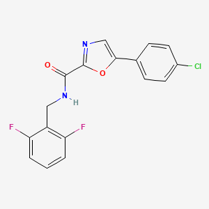 5-(4-chlorophenyl)-N-(2,6-difluorobenzyl)oxazole-2-carboxamide