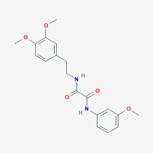 molecular formula C19H22N2O5 B2972443 N-[2-(3,4-二甲氧基苯基)乙基]-N'-(3-甲氧基苯基)乙二酰胺 CAS No. 357268-91-8