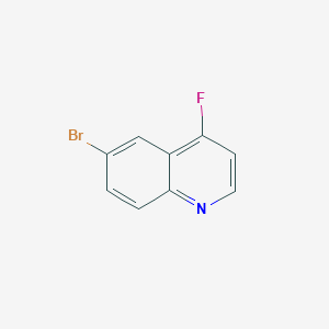 molecular formula C9H5BrFN B2972448 6-Bromo-4-fluoroquinoline CAS No. 1713240-89-1