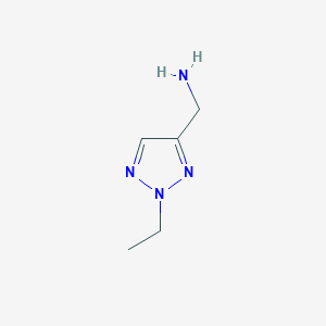 molecular formula C5H10N4 B2972449 (2-ethyl-2H-1,2,3-triazol-4-yl)methanamine CAS No. 1934446-12-4