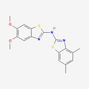 N-(5,6-dimethoxybenzo[d]thiazol-2-yl)-4,6-dimethylbenzo[d]thiazol-2-amine