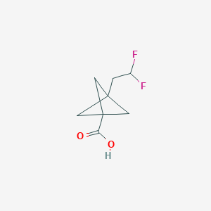 molecular formula C8H10F2O2 B2972462 3-(2,2-Difluoroethyl)bicyclo[1.1.1]pentane-1-carboxylic acid CAS No. 2503206-97-9