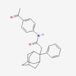N-(4-acetylphenyl)-2-(2-phenyl-2-adamantyl)acetamide