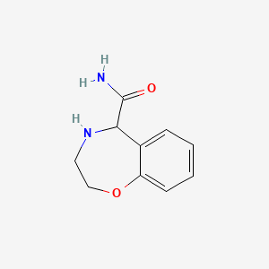 molecular formula C10H12N2O2 B2972480 2,3,4,5-四氢-1,4-苯并噁唑-5-甲酰胺 CAS No. 1910698-89-3