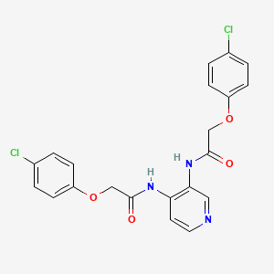 N,N'-(pyridine-3,4-diyl)bis(2-(4-chlorophenoxy)acetamide)