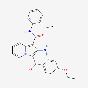 2-amino-3-(4-ethoxybenzoyl)-N-(2-ethylphenyl)indolizine-1-carboxamide