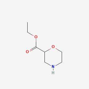 molecular formula C7H13NO3 B2972519 Ethyl morpholine-2-carboxylate CAS No. 107904-06-3; 1346808-29-4; 135782-25-1