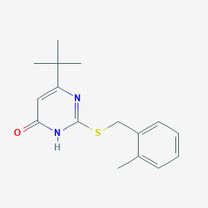 6-(tert-butyl)-2-[(2-methylbenzyl)sulfanyl]-4(3H)-pyrimidinone