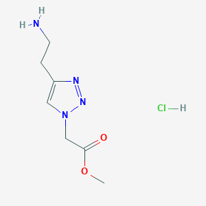 Methyl 2-[4-(2-aminoethyl)triazol-1-yl]acetate;hydrochloride