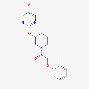1-(3-((5-Fluoropyrimidin-2-yl)oxy)piperidin-1-yl)-2-(o-tolyloxy)ethanone