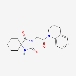 3-[2-(3,4-dihydroquinolin-1(2H)-yl)-2-oxoethyl]-1,3-diazaspiro[4.5]decane-2,4-dione