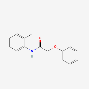 molecular formula C20H25NO2 B2972544 2-(2-tert-butylphenoxy)-N-(2-ethylphenyl)acetamide CAS No. 304892-63-5