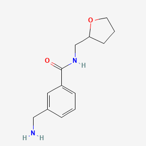 molecular formula C13H18N2O2 B2972547 3-(氨甲基)-N-(氧杂环-2-基甲基)苯甲酰胺 CAS No. 1016527-39-1