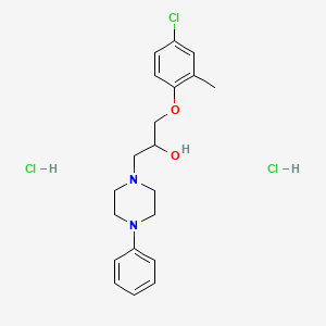 1-(4-Chloro-2-methylphenoxy)-3-(4-phenylpiperazin-1-yl)propan-2-ol dihydrochloride