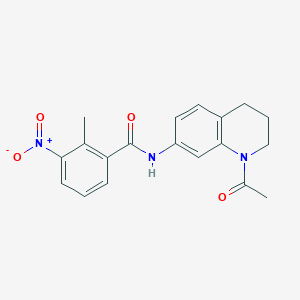 N-(1-acetyl-3,4-dihydro-2H-quinolin-7-yl)-2-methyl-3-nitrobenzamide