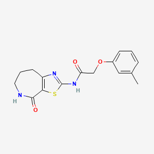 N-(4-oxo-5,6,7,8-tetrahydro-4H-thiazolo[5,4-c]azepin-2-yl)-2-(m-tolyloxy)acetamide
