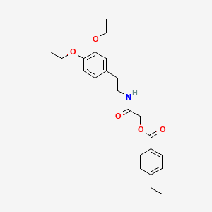 [2-[2-(3,4-Diethoxyphenyl)ethylamino]-2-oxoethyl] 4-ethylbenzoate