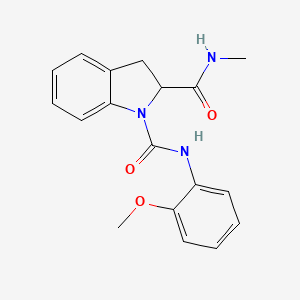 molecular formula C18H19N3O3 B2972573 N1-(2-methoxyphenyl)-N2-methylindoline-1,2-dicarboxamide CAS No. 1101206-09-0