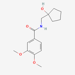N-((1-hydroxycyclopentyl)methyl)-3,4-dimethoxybenzamide