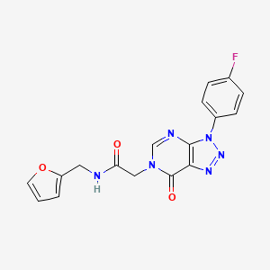 2-[3-(4-fluorophenyl)-7-oxo-3,7-dihydro-6H-[1,2,3]triazolo[4,5-d]pyrimidin-6-yl]-N-(2-furylmethyl)acetamide