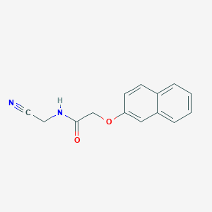 molecular formula C14H12N2O2 B2972646 N-(cyanomethyl)-2-(naphthalen-2-yloxy)acetamide CAS No. 1258756-83-0