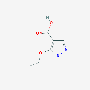 molecular formula C7H10N2O3 B2972648 5-Ethoxy-1-methyl-1H-pyrazole-4-carboxylic acid CAS No. 1365939-36-1