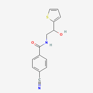 4-cyano-N-(2-hydroxy-2-(thiophen-2-yl)ethyl)benzamide