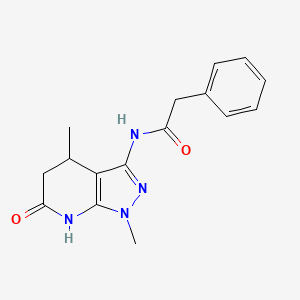 N-(1,4-dimethyl-6-oxo-4,5,6,7-tetrahydro-1H-pyrazolo[3,4-b]pyridin-3-yl)-2-phenylacetamide
