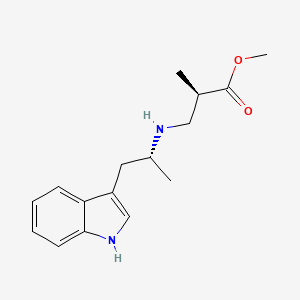 methyl (R)-3-(((R)-1-(1H-indol-3-yl)propan-2-yl)amino)-2-methylpropanoate