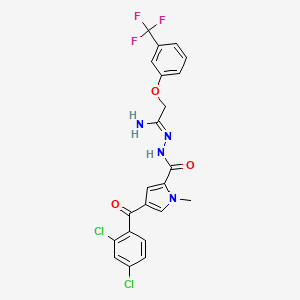 4-(2,4-dichlorobenzoyl)-1-methyl-N'-{2-[3-(trifluoromethyl)phenoxy]ethanimidoyl}-1H-pyrrole-2-carbohydrazide