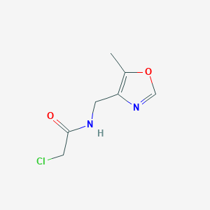 2-Chloro-N-[(5-methyl-1,3-oxazol-4-yl)methyl]acetamide
