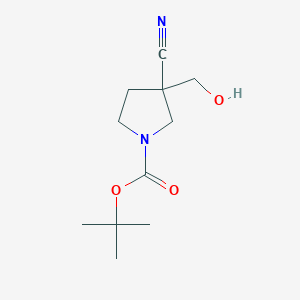 tert-Butyl 3-cyano-3-(hydroxymethyl)pyrrolidine-1-carboxylate