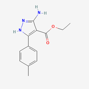 ethyl 3-amino-5-(4-methylphenyl)-1H-pyrazole-4-carboxylate