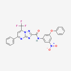 N-(3-nitro-5-phenoxyphenyl)-5-phenyl-7-(trifluoromethyl)-[1,2,4]triazolo[1,5-a]pyrimidine-2-carboxamide